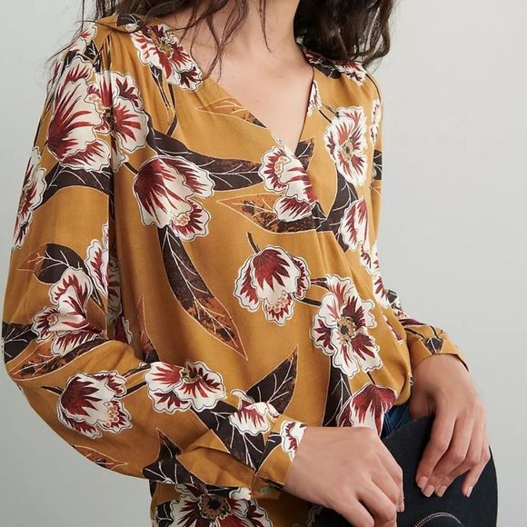 Anthropologie Tops - Anthropologie Daniel Rainn Palmas Blouse.